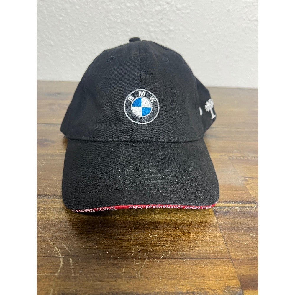 BMW Performance Driving School Hat Black Adjustable Cap South Carolina Logo